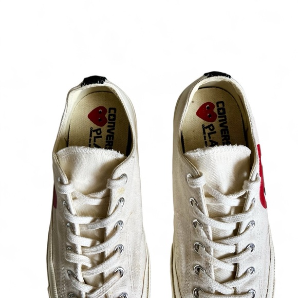 Comme des Garcon CDG Converse Chuck Taylor All-Star Low White Mens 8, Womens 10 - Picture 5 of 12